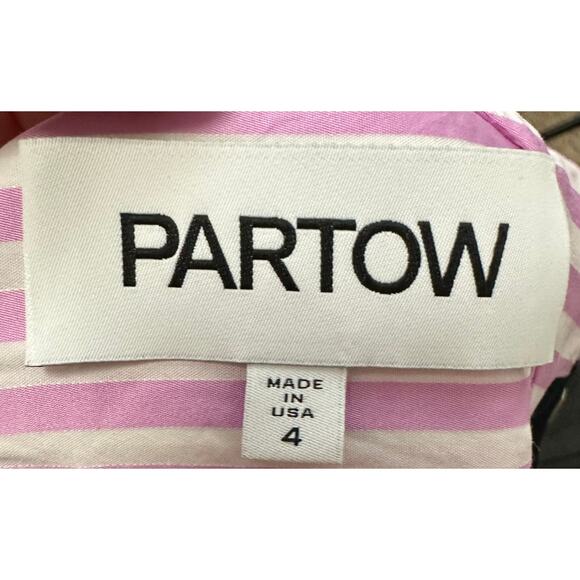 PARTOW Ellis Mixed Stripe Cotton Top In Black Stripe Combo Size 4 - Picture 7 of 7